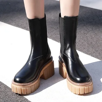 Naujo prekės ženklo batai 2020 m. rudens žiemos moterų batai, suknelė, batai aikštėje kulno platforma juoda pilka batai moteris atsitiktinis jojimo batai