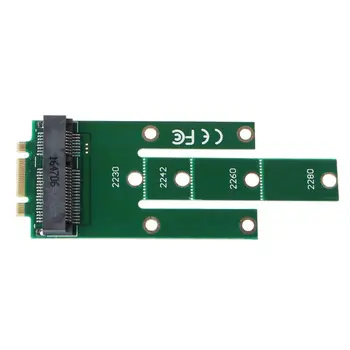 M. 2 B Klavišą, kad mSATA Adapter Kortelių Mini PCI-e Add-on Konverteris SSD 2242 2230 2260 85WD