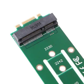 M. 2 B Klavišą, kad mSATA Adapter Kortelių Mini PCI-e Add-on Konverteris SSD 2242 2230 2260 85WD