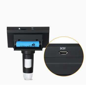 Ultra clear 5 mln. DM3-Z01B019 USB HD Skaitmeninis Mikroskopas su Ekrano Mikroskopo Priežiūra Grožis, Medicinos Elektroninių Magn