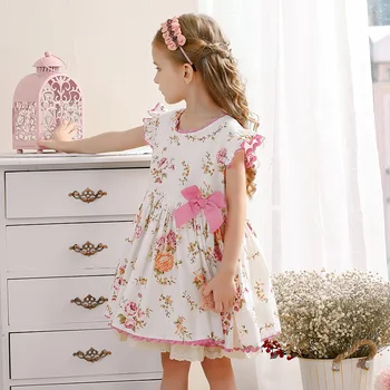 2020summer Vaikų Lolita Dress ispanijos Palace Mergaitė Princesė Suknelė, Vaikams, Suknelės Mergaitėms Bamblys Mergina Dress Atostogų Suknelė