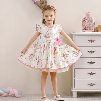 2020summer Vaikų Lolita Dress ispanijos Palace Mergaitė Princesė Suknelė, Vaikams, Suknelės Mergaitėms Bamblys Mergina Dress Atostogų Suknelė