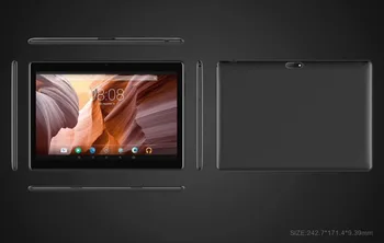 10 colių Android 7.0 Octa Core tablet PC 4G-LTE, 3G WCDMA Ryšio telefono