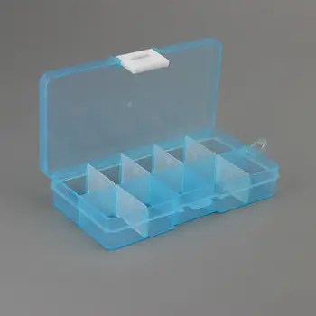 10 Tinklelis Plastiko Skaidrus Laikymo Dėžutė Papuošalų Manikiūro Bakas Nuimamas Saugojimo Dėžutę Vinių Kalimo Įrankių Laikymo Dėžutė Saugojimo Dėžutė
