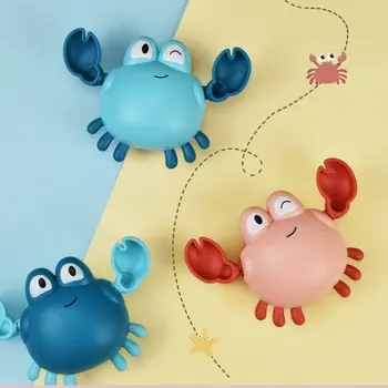 1 Vnt Vaikai Žaidžia Vandens Mažų Krabų Prisukamas Žaislas Likvidavimo Kūdikių Vonios Kambarys, Vonia Plaukimo Vonios Žaislas