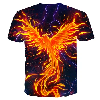2020 Mados Sportinės aprangos Prekės ženklo Veikia Mokymo T-shirt Spausdinimas Phoenix Pavasarį, Vasarą, Rudenį vyriški trumpomis Rankovėmis Treniruotės T-shirt