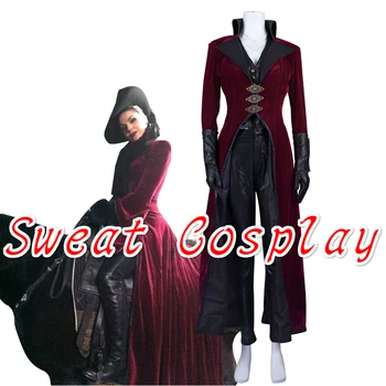 Aukštos Kokybės Kažkada Blogio Karalienė Regina Raudona Cosplay Kostiumas Moterims Halloween Kostiumai Apranga Užsakymą