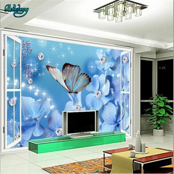 Beibehang Dielianhua graži svajonė sofa fono sienos lounge užsakymą neaustinių ekrano užsklanda freskomis