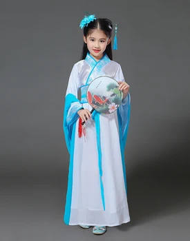 Helovinas kostiumas vaikams tradicinės kinų šokių suknelė senovės kostiumas hanfu mergaitėms Tango kostiumų vaikas raudona moteris kostiumai