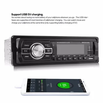 12V 1 DIN Automobilio Audio Stereo In-Dash FM, Aux Įvesties Imtuvas, SD, USB, MP3 Radijo Grotuvas Su Nuotolinio Valdymo Mažiausia Kaina!