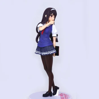 20cm Japonijos sexy anime Saenai Herojė nr. Sodatekata Kasumigaoka Utaha Studentų Stiliaus Lėlės Modelio PVC Japonijos Statulėlės Anime