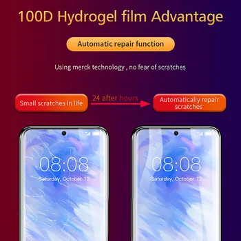 3-in-1 Hidrogelio Kino Ekrano apsaugos Huawei P smart 2019 P smart plus 2019 P smart Z su Fotoaparato Objektyvą Kino ir kino atgal