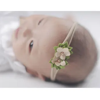 3pcs kostiumas Princesė Gėlių ekrano užsklandą Kūdikių Elastinga Hairbands Vaikai Ruožas Lankas Plaukų Juostos Šviežių Mielas Apdangalai, Dovana, Plaukų Aksesuarai