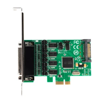PCI-e 4 būdas RS-232 kortelės 12V Maitinimo Pramonės Multi DB9 (COM prievado adapteris išvesties kabelį Serijos Tinklų Stebėjimo Įranga