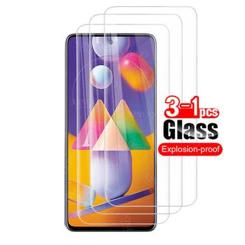 1-3PCS screen protector for Samsung Galaxy M31S Grūdintas stiklas, apsauginė Samsung M31 S M 31 S samsun M 31S apsauginės plėvelės