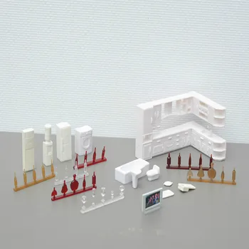 10vnt/daug 1/50 Masto White Plastikiniai Modelis Kabineto Architektūros Modelio Dizainą Rinkiniai Žaislas Ar Hobis Maker