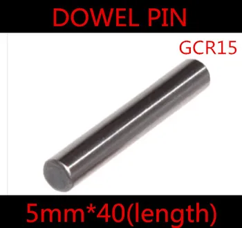 20pcs/daug Aukštos Kokybės 5*40mm 5mm GGr15 Guolių Plieno Apvalus Kaiščio Pin Ilgis-40mm