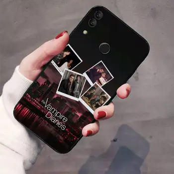 JAV TELEVIZIJOS Vampyro Dienoraščiai Soft black Telefoną Atveju Huawei Honor peržiūrėti 7a5.45inch 7c5.7inch 8x 8a 8c 9 9x 10 20 10i 20i pro lite
