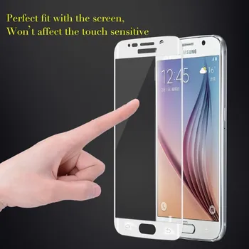 3D Kreivų Paviršių, viso Ekrano Apsaugos nuo Sprogimo apsaugotą Grūdintas Stiklas Samsung Galaxy Note 8 9 S6 S7 Krašto S8 S9 Plus 100vnt