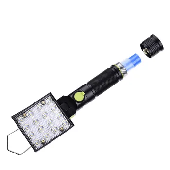 LED Darbo Lempa USB Įkraunamas Žibintuvėlis, Avarinis Blykstės Šviesą, Nešiojamų Žibintų šviesos šaltinio Lauko Kempingas Automobilių Remontas Lempos