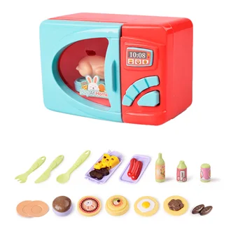 Apsimesti Žaisti Mini Modeliavimo Virtuvės Žaislai, Šviesos ir Garso Rožinė Buitinių Prietaisų Žaislas Vaikams, Vaikams Baby Girl