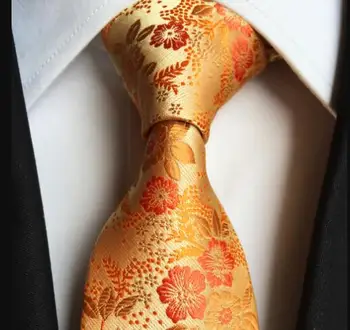 2017 Mados Dizaino 8cm Jaunų Kaklaraištis Kinijos Stilingas Aukso Gėlių Kaklaraiščiai Aukštos Kokybės Ponai Austi Gravata Vyrams