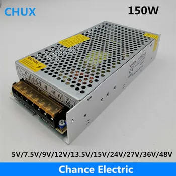 CHUX 150W impulsinis Maitinimo šaltinis LED Šviesos Juostelės Bendroji Produkcija KINTAMOSIOS srovės DC 5V 7.5 V 9V 12V 13.5 V 15V 24V 27V 36V 48V MVAĮ