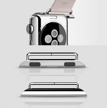Sagtis Ryšio nerūdijančio plieno Adapteris, skirtas Apple Žiūrėti Jungtis metalo 38mm 42mm 40mm 44mm, su Atsuktuvu 1 Pora