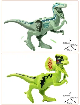 Dinozaurų 8 Pack Žaislai Juros periodo Surinkti Blokai Mažų Dalelių 