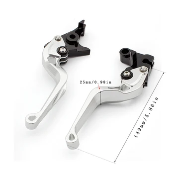 Honda NC750S NC750X 2012-m. Aliuminio Trumpas Ilgas Reguliuojamas Gyvatės Formos 3D Motociklo Stabdžių ir Sankabos Svirtys Priedai