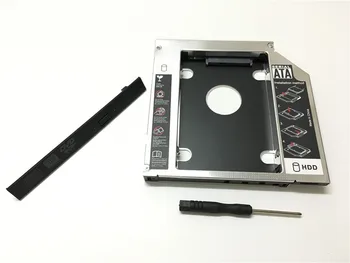 250set Universalios Aliuminio 2nd HDD Caddy 9.5 mm SATA 3.0 DVD HDD Adapteris iš 2.5