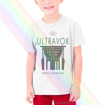 Ultravox World Tour 82 83 Sporto Pilka Vaikų Kid T-shirt Veidas Žmogaus Lygos Yazoo F