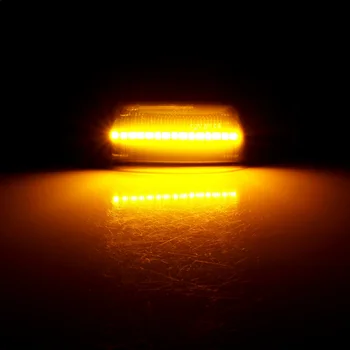 2vnt Dinaminis LED Šoniniai Gabaritiniai Posūkio Signalo Lemputė Eilės Indikatorių Opel Insignia, Astra H, Zafira B Corsa D Chevrolet Cruze