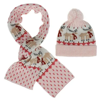2020 Naujų rudenį ir žiemą šiltas šalikas skrybėlę nustatyti Mergaičių ir Berniukų Kūdikių mados kašmyro megztos Beanie Neckerchf Kalėdų dovana