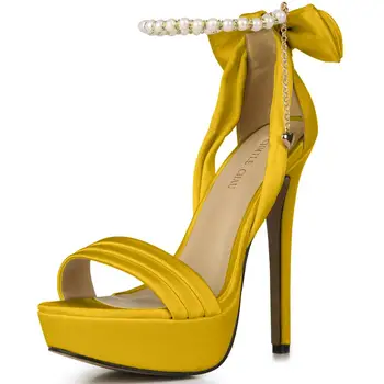 CHMILE CHAU Nuotakos Vestuvių Sandalai Moterims Platforma Stiletto Aukšto Kulno Zapatos Para Mujer Sandalias de Tacon Alto Novia 3463SL-f8