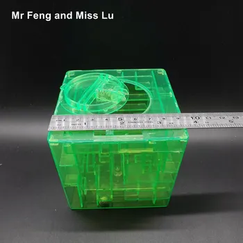 Žalia Pinigų Labirintas Banko 3D Puzzle Žaidimas Taupymo Monetų Kolekcionieriams Atveju Langelį Vaikų Dovanų