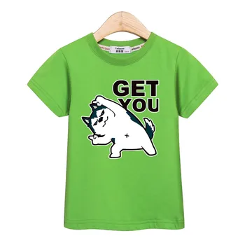 2019 mielas spausdinti viršūnės šiek tiek berniukui tees juokinga Haskis vaikiški marškinėliai trumpomis rankovėmis medvilnės marškinėliai kūdikių mergaičių mados drabužiai 3-14T viršų