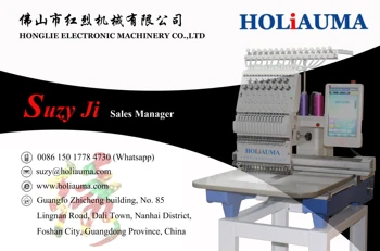 HOLiAUMA geriausia parduoti 6 galvos siuvinėjimo mašinos 1200 spm didelės spartos kompiuterizuotas pramoninis siuvinėjimas mašina cap/marškinėlius/butas