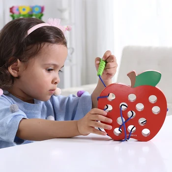 Vaikai Mediniai Geometrinis Subalansuotas Pastato 3d Dėlionę Žaislai Montessori mokomasis Žaidimas Vaikams IQ Mokymosi