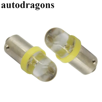 Autodragons 20PCS geltona pinball led lemputės šviesos AC/DC 6.3 volt ba9s 44 pinball mašinos dalis ne dvasios, ne mirgėjimo