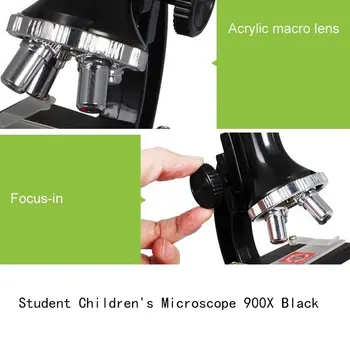 900x Vaikams, Studentams, Vaikų Mokslo Eksperimentas Hd Mikroskopas Biologinis Nustatymo Analizės Instrumentas Mikroskopu Įrankis