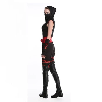 Helovinas Japanese Ninja Cosplay Kostiumas Suknelė Moterims Kariai Kostiumas Helovinas Kostiumai Moterims