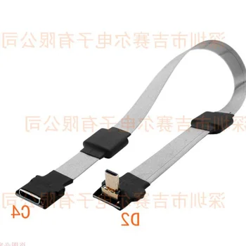 C4 NAUJAS Magnetinis žiedas Anti-trukdžių FPV Mini HDMI Female HDMI Mini /Micro HDMI FPC Plokščio Kabelio, Anti-static Fotografija