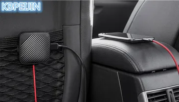 USB Automobilio Priekinės Ir Galinės Sėdynės Greitai Adapteris su ilgintuvas Kabelis Jeep wrangler grand cherokee kompasas renegade priedai
