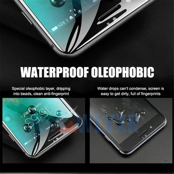 15 VAL Lenktas Krašto Apsaugos Stiklo iPhone 7 8 6 6S Plius Grūdintas Screen Protector, iPhone, 11 Pro X XS Max XR Stiklo
