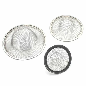 3pcs colanders kanalizacijos filtras kriaukle sietai vonios nutekėjimo angos virtuvės kriauklė kiaurasamtis grindų nutekėjimą net S M L kriaukle filtrai akių