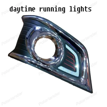 2VNT/daug DRL vandeniui ABS auto dalis Automobilių LED Rūko žibinto 12V Dieniniai Žibintai T/oyota V/igo 2012-m.