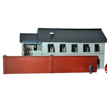1:87 HO Masto Traukinio Modelis Raudona Siena Smėlio Lentelė Architektūros Modelis Medžiaga