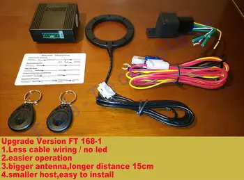 Veiksmingas nuslėpti montavimas nematomas klavišą anti-theft 12Voltage RFID siųstuvas imobilizatorius auto signalizacijos sistemos