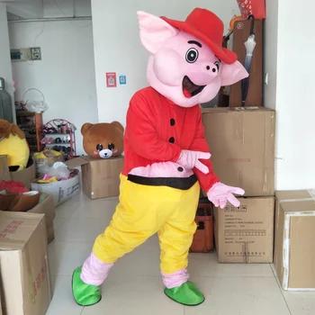Laimingas Kiaulių Talismanas Kostiumai Animacinių Filmų Drabužiai Reklama Kostiumai Helovinas Gimtadienio Gyvūnų Talismanas Kostiumas Mielas Žaidimas Žaisti